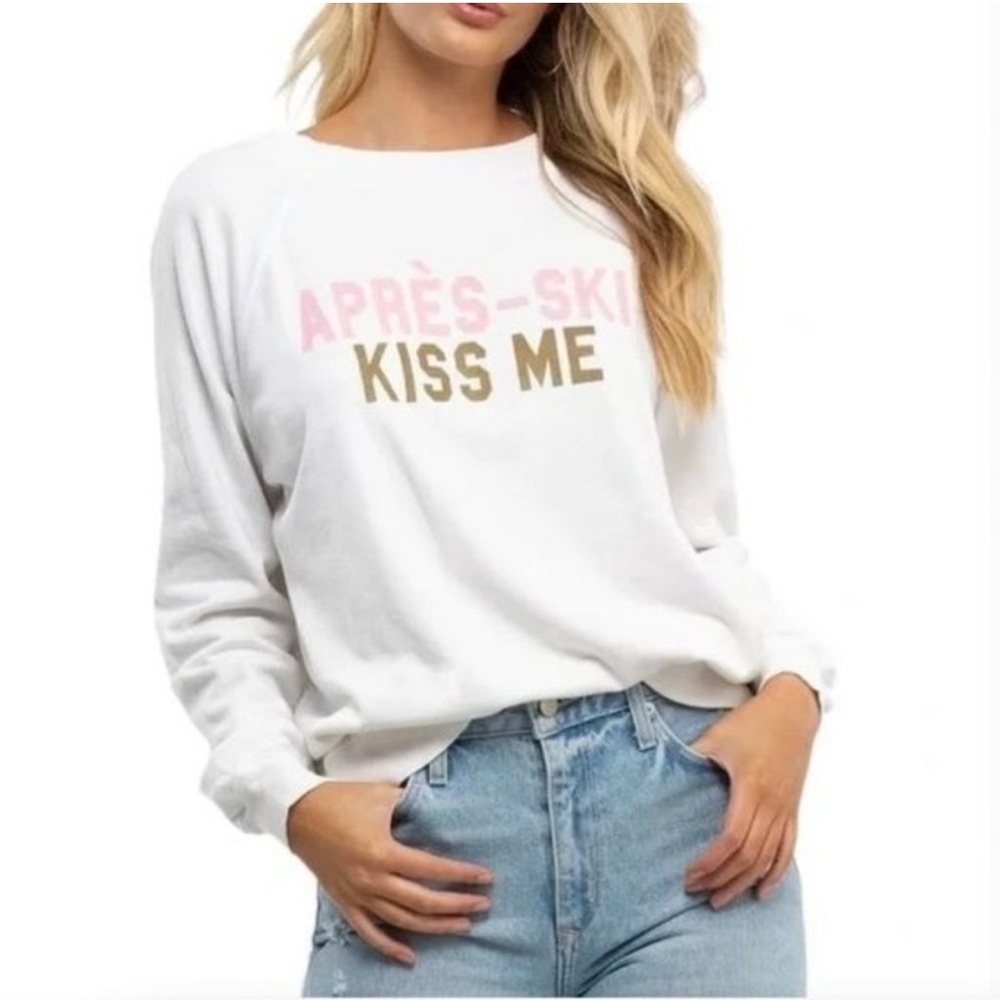 NEW WILDFOX APRES SKI KISS ME SWEATSHIRT